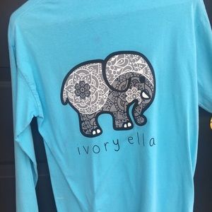 Blue ivory Ella long sleeve
